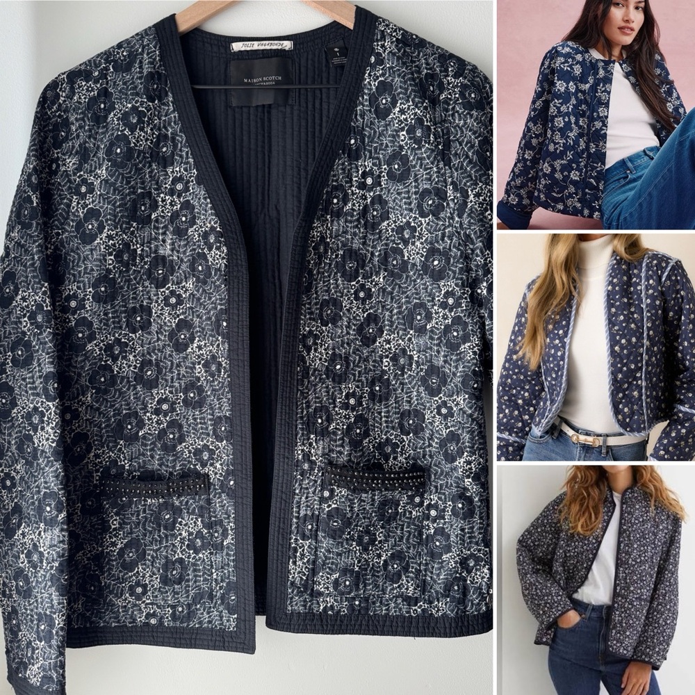Scotch & Soda Madison Scotch Jolie Vagabonde Open Front Quilted Jacket